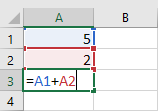 Công thức trong Excel sử dụng tham chiếu ô