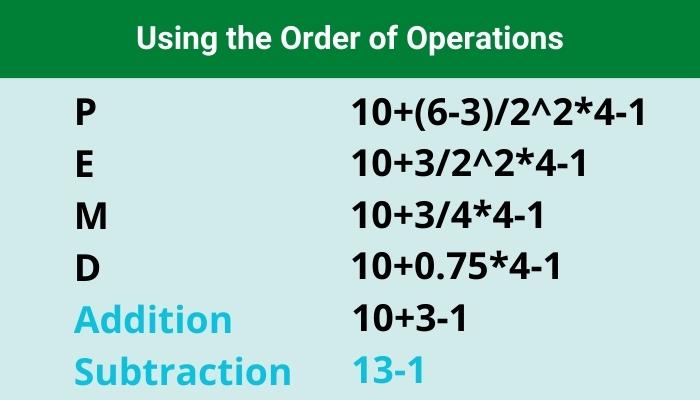 Order of Operations 7