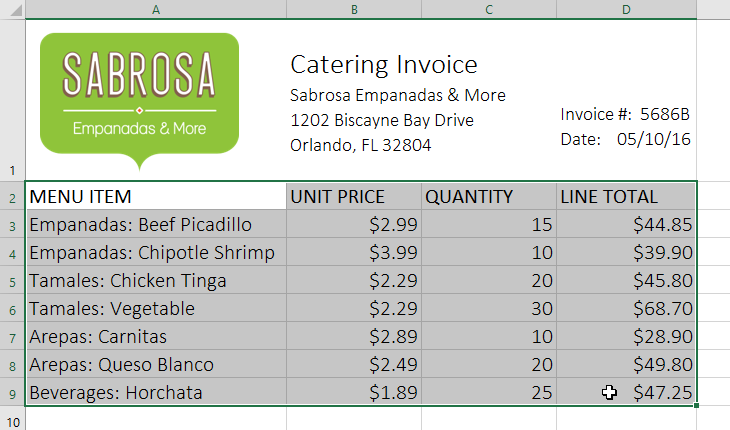 chọn một phạm vi