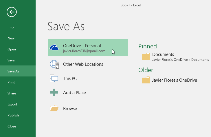 Truy cập OneDrive