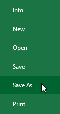 Nhấp vào Save as