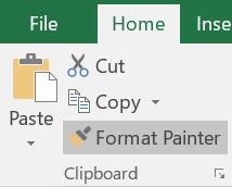 Ảnh chụp màn hình lệnh Format Painter