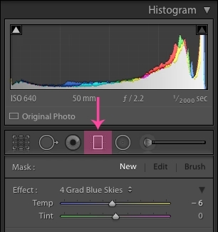 Thay thế bầu trời Lightroom