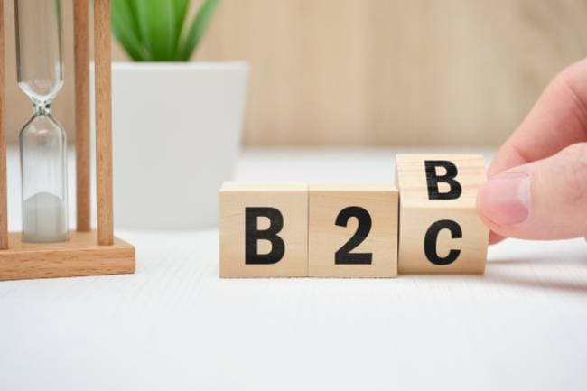 b2c đang chiếm ưu thế so với b2b