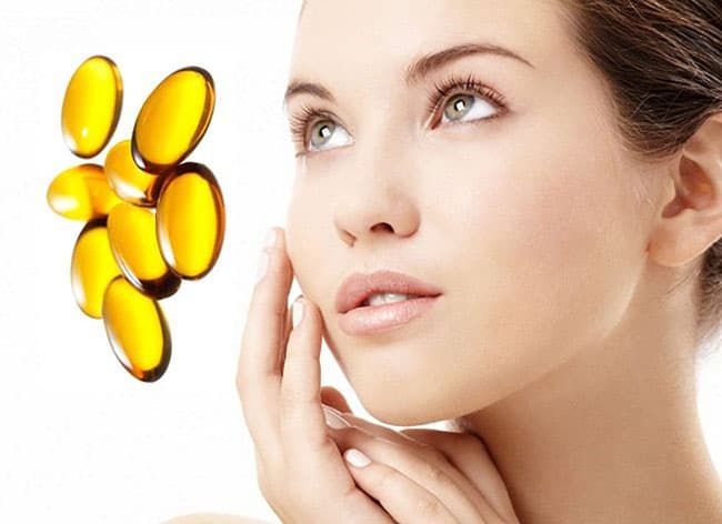 Tác dụng của Vitamin E là hàng rào chống oxy hóa sinh lý, chủ yếu ở lớp sừng