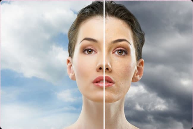 Môi trường ô nhiễm, bụi bẩn bám vào da chính là nguyên nhân chủ yếu gây tác động cho da.