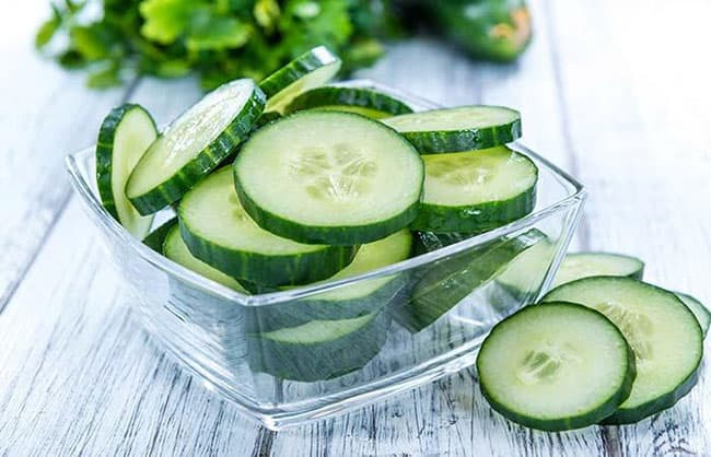 Dưa Chuột có khả năng làm dịu da bong tróc sau khi bị cháy nắng.